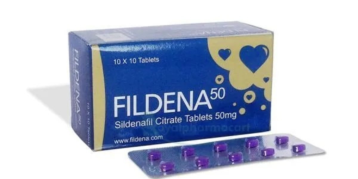 How does Fildena 50 mg tablet work for ED treatment?